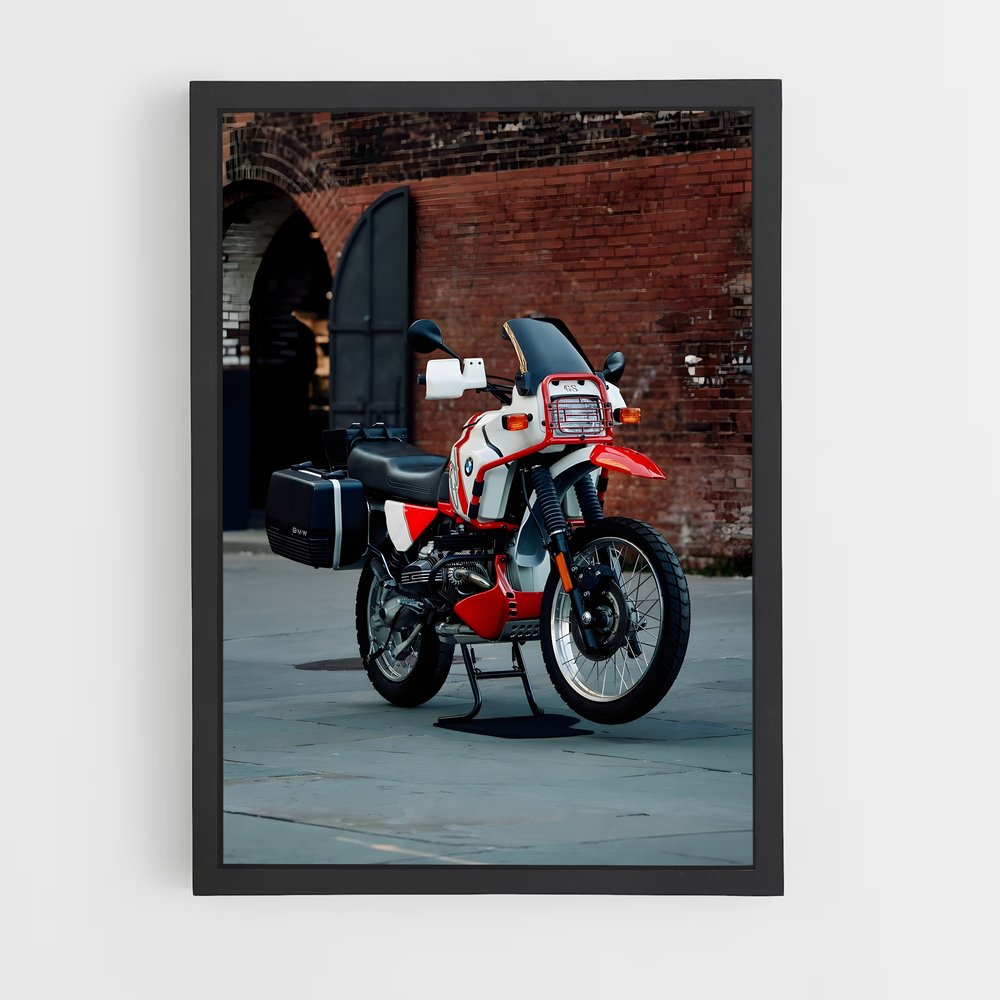Poster Moto Rouge Énergique – affiche BMW Motorrad (vue 2)